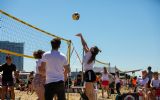 Ballen op het zand