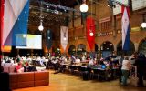 Beurs van Berlage het centrum bij de troonswisseling