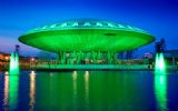 Evenementenlocatie Evoluon Eindhoven volledig in het groen
