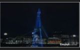 Grote lasershow bij opening hoogste gebouw van Europa (VIDEO)