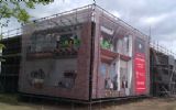 Mega-Print brengt enkele gebouwen van evenementenlocatie Drufabriek tot leven