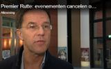 Premier Rutte over eventueel cancellen evenementen ivm Corona-virus: 'Dat heeft nu geen zin'