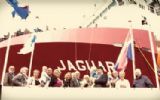Vrachtschip Jaguar bij doop omgetoverd tot evenementenlocatie