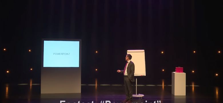 'Als er één ding is wat powerpoint doet is alle ziel en beleving uit een presentatie halen'
