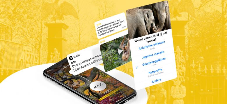 Artis zet Close app in om voor, tijdens en na het bezoek in contact te zijn met de gast