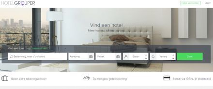 Boekingswebsite voor hotels richt zich op groepsboekingen