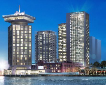 Congreshotel van 52.000m2 verrijkt Amsterdamse skyline in 2018