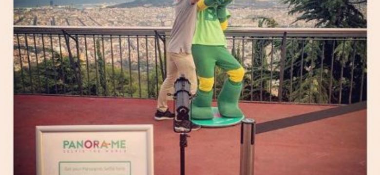 De panoramische selfie ideaal voor evenementen