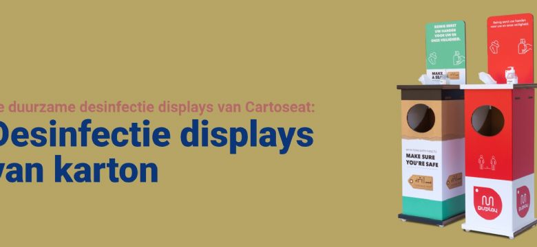 Duurzame desinfectie displays zijn de duurzame oplossing voor hygiëne op jouw evenement