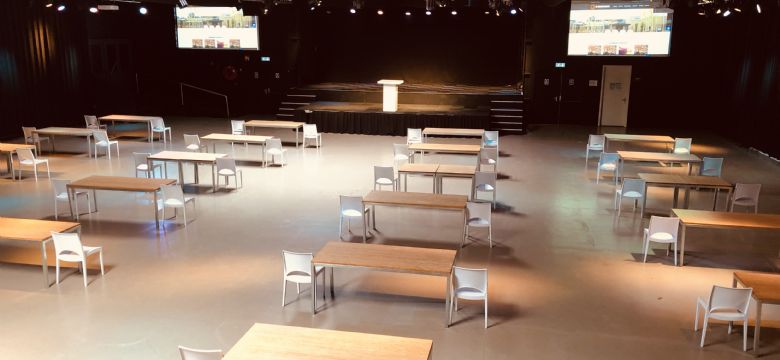 Efficiënte 1,5 meter opstelling in locatie van 12.000 vierkante meter
