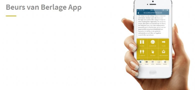 Evenementenlocatie Beurs van Berlage ontwikkelt Safe Meetings App