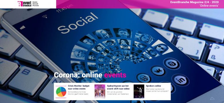 EventBranche Magazine online (deel 2/4) Online Events: cijfers, opdrachtgevers en aanbod