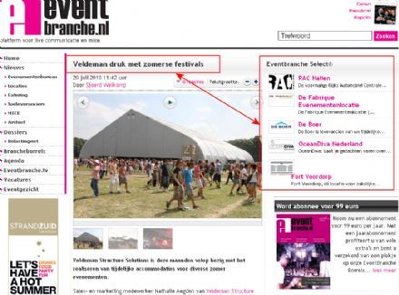 EventBranche.nl start met eigen marketingtool gekoppeld aan content