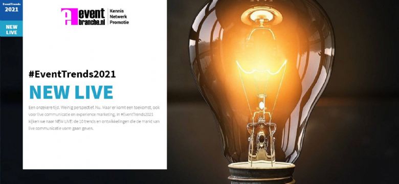 EventTrends2021: branche shift van events naar live contact