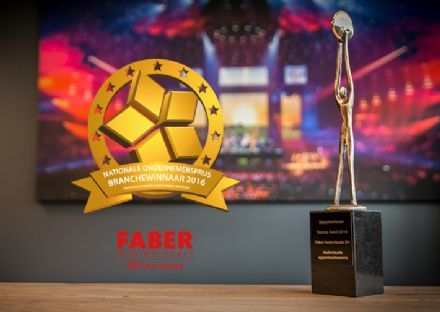 Faber Audiovisuals branchewinnaar Nationale Business Succes Award
