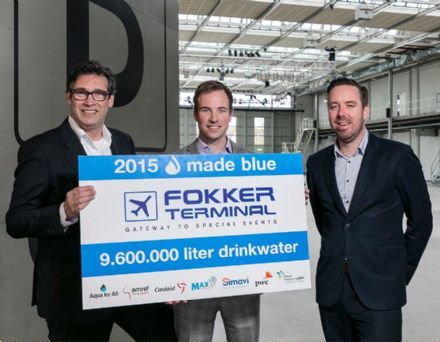 Fokker Terminal vergroot maatschappelijke verantwoordelijkheid met drinkwaterproject Made Blue
