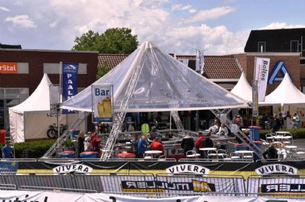 Functionele eyecatcher op het evenement De ‘piramidebar’ van TTM Event Facilities