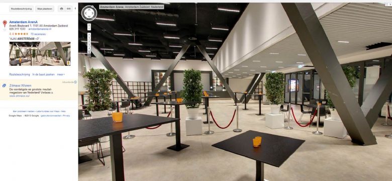 Google Indoor Streetview bij Amsterdam Arena