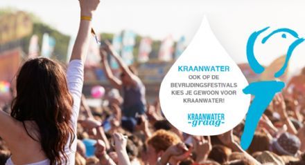 Grote Bevrijdingsfestivals bieden kraanwater aan