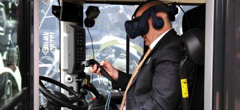 Hitachi bouwt enorme stand op Bauma 2019 vol contentbeleving en VR attracties