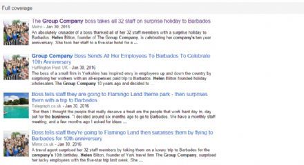 Incentive en teamuitje op Barbados: nieuwsitem waard?