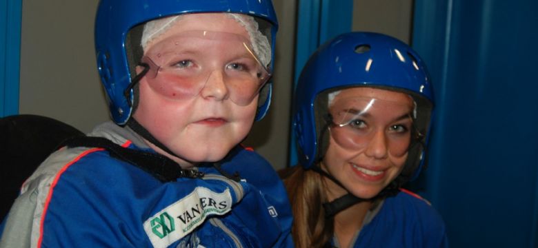 Indoor Sky Dive geeft ernstige zieke mensen en hun familie een bijzondere dag