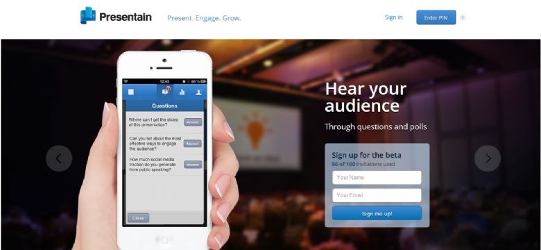 Interactief presenteren met Presentain