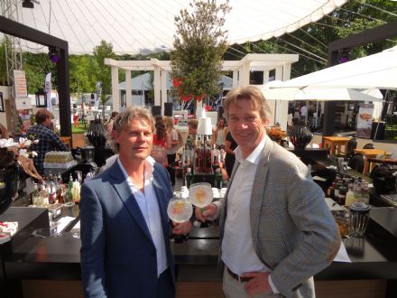 Intertent met oranje stretchtent op Taste Amsterdam