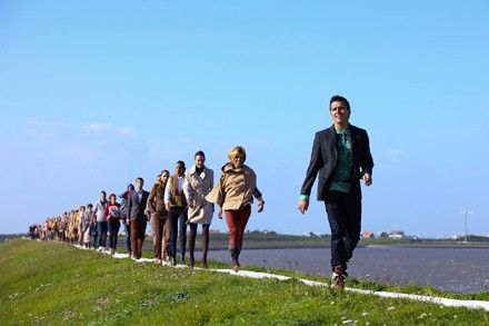 Jubileumevenement 170 jaar C&A met catwalk van 2100 meter over de Afsluitdijk