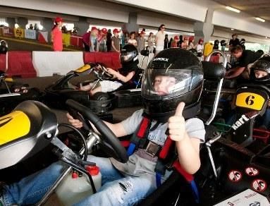 Kartbaan in parkeergarage Jaarbeurs