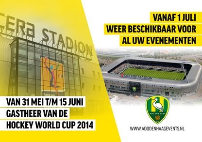 Kyocera Stadion in Den Haag verrassende locatie voor WK Hockey