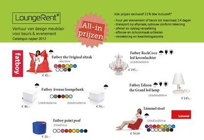 LoungeRent presenteert producten met all-in prijzen