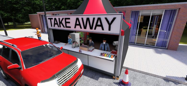 Maessen Tenten levert mobiele Take Away voor De Horeca.