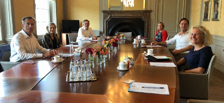 Mark Rutte ontvangt eventbranche: ‘Herstelperiode eventbranche niet onlogisch’