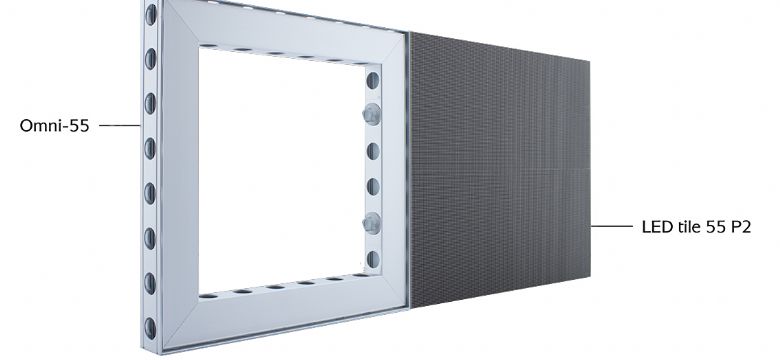 Meer impact, minder moeite: integreer LED videowanden in het modulaire Aluvision kadersysteem!