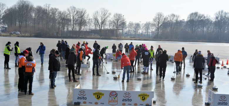 Met een klein budget naar 19 miljoen media impressies: Open NK Curling op Natuurijs