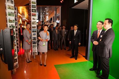 Mr. GreenScreen leverancier van het Nederlandse paviljoen op de World Expo 2012 in Zuid-Korea
