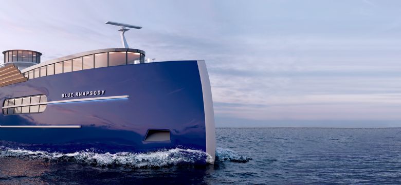 Nieuwe beelden Blue Rhapsody: evenementenschip van de toekomst te water