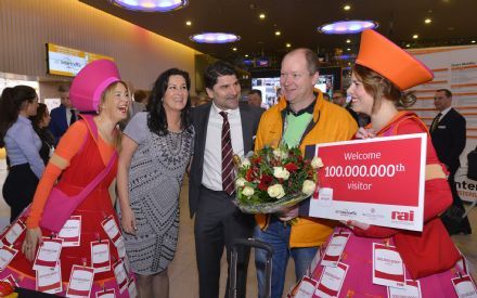 RAI Amsterdam verwelkomt 100.000.000ste bezoeker...