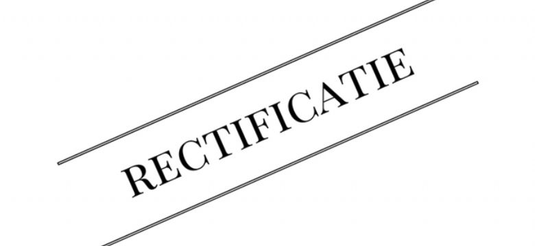 Rectificatie EventBranche Magazine 4 - 2018