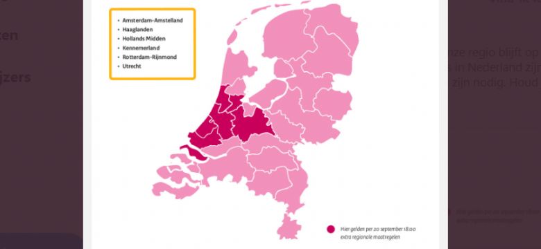 Regionale coronamaatregelen: groepen met meer dan 50 personen? Meldplicht?