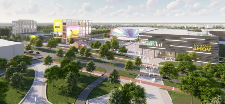 Rotterdam Ahoy krijgt Pathe bioscoop, horeca en parkeergarage als 'buren'