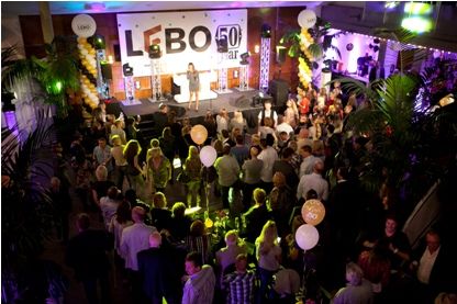 Samenwerking tussen diverse eventbedrijven voor jubileumevent Lebo Vastgoed