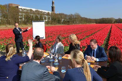 Simpel en goed bedacht: vergaderen tussen de bloemen