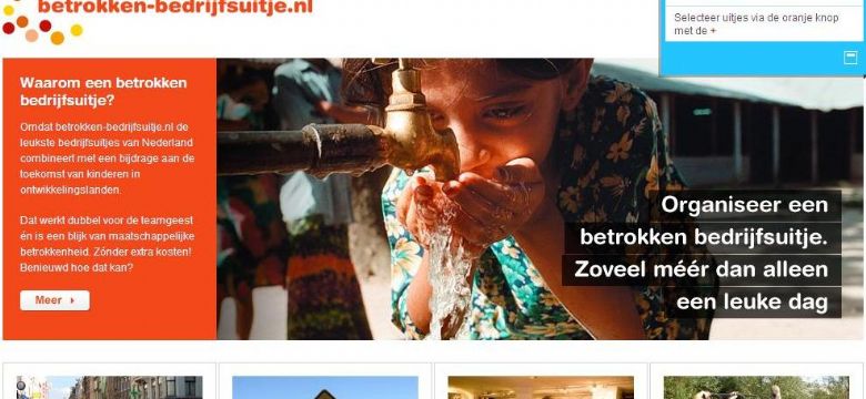 Terre des Hommes maakt portal voor Betrokken Bedrijfsuitjes