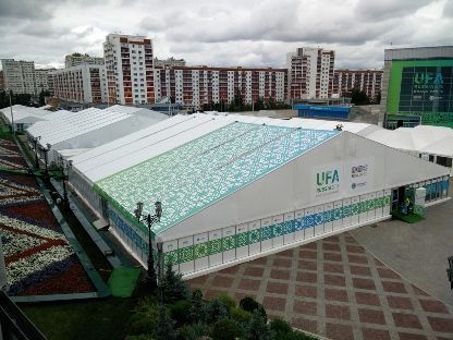 Veldeman zet 5500 vierkante meter tenten neer voor BRICS-top