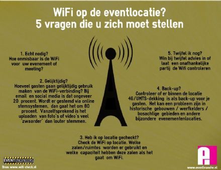 WiFi op evenementenlocaties: welke 5 vragen moet u stellen?