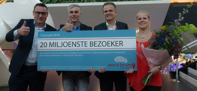World Forum The Hague begroet 20 miljoenste bezoeker in jubileumjaar