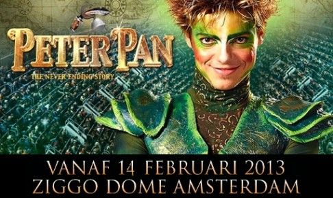 Ziggo Dome onderkomen van Peter Pan Arena-show